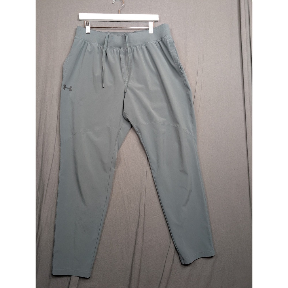 Under Armour Men's Gray Lightweight Athletic Joggers Size XL Fitted